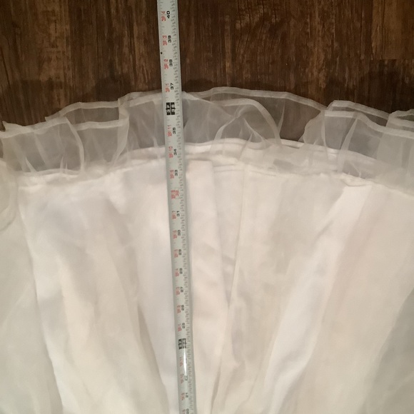 Bridal Eloquii NWT white romantic fairy princess organza ruffle mini dress SZ 18 - Picture 15 of 15